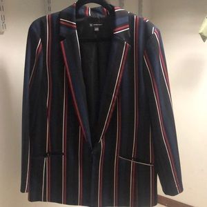Striped boyfriend blazer